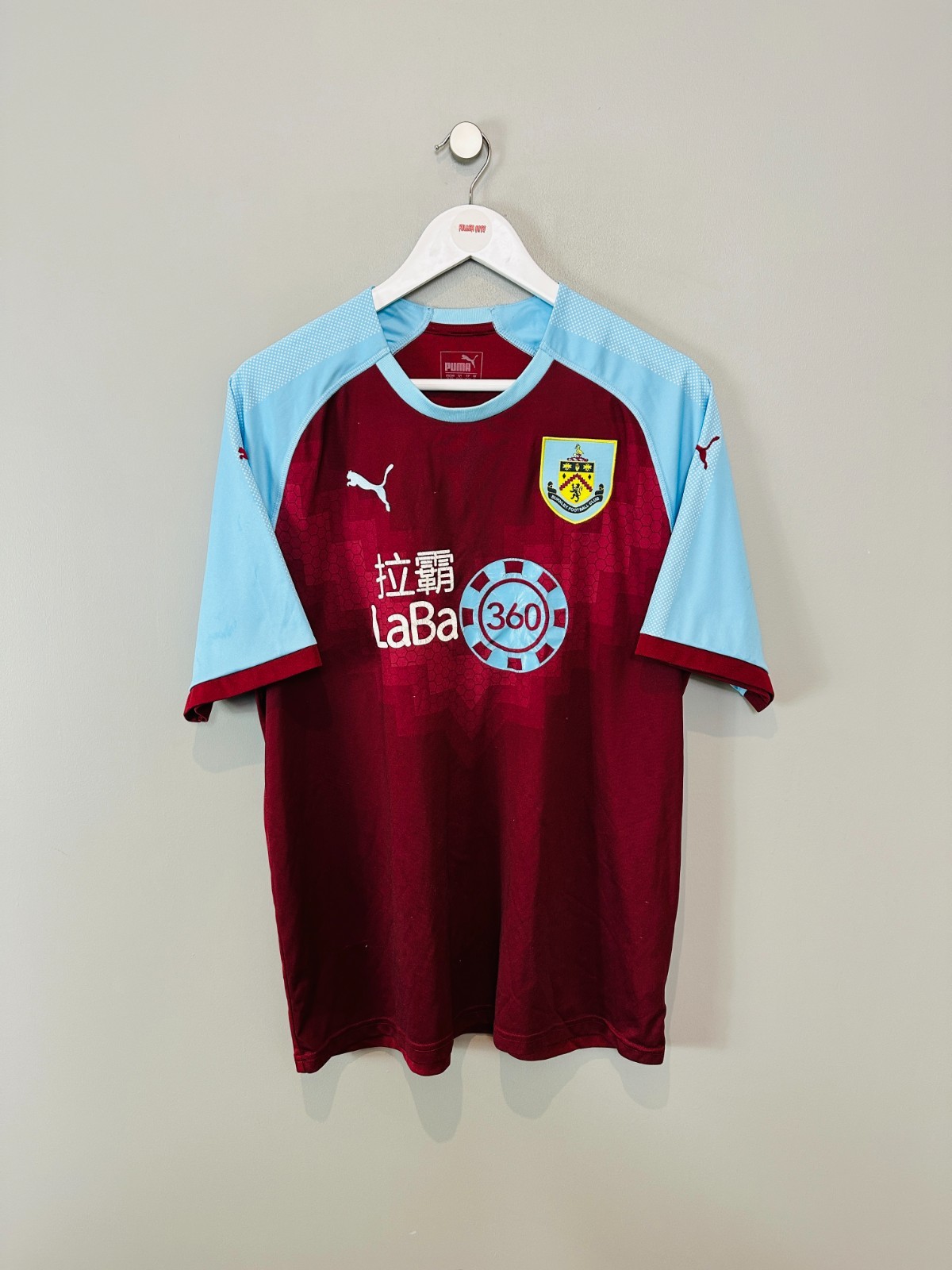 BURNLEY 2018/19 HOME SHIRT  (size XL)  PUMA ORIGINAL VINTAGE FOOTBALL SHIRT for sale on Ebay