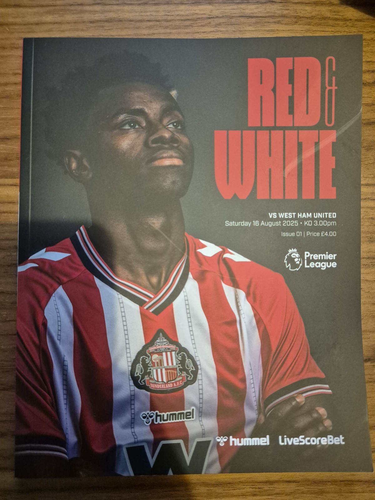 Sunderland v West Ham United, Official Programme, 16 August 2025 for sale on Ebay