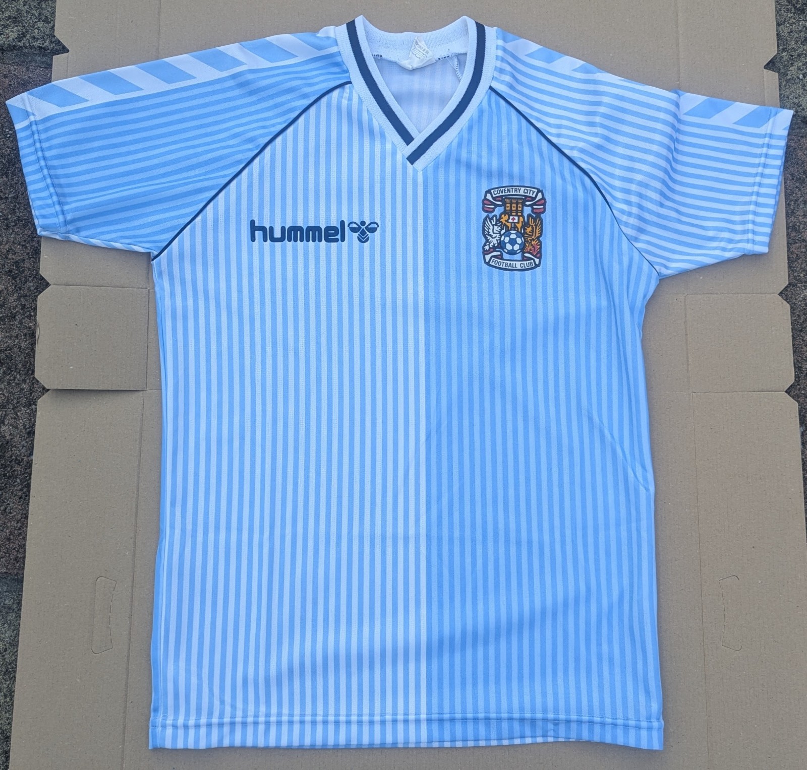 Coventry City 1987-89 home shirt Hummel original large boys for sale on Ebay
