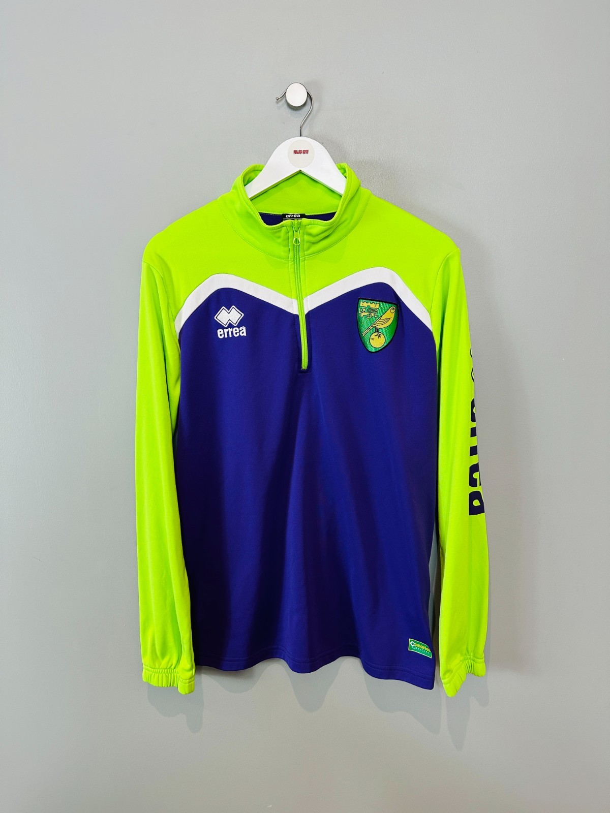 NORWICH CITY 2017 TRAINING SHIRT  (size M) ERREA ORIGINAL VINTAGE FOOTBALL SHIRT for sale on Ebay