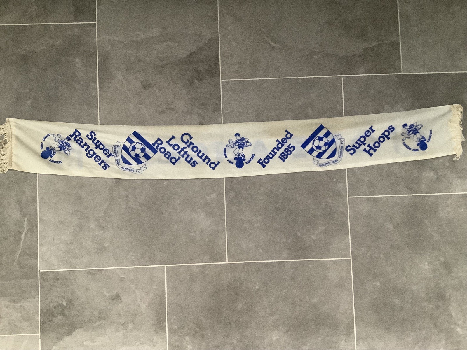 Queens Park Rangers QPR 1970s ‘Silk’ Scarf Super Rangers Loftus Road for sale on Ebay