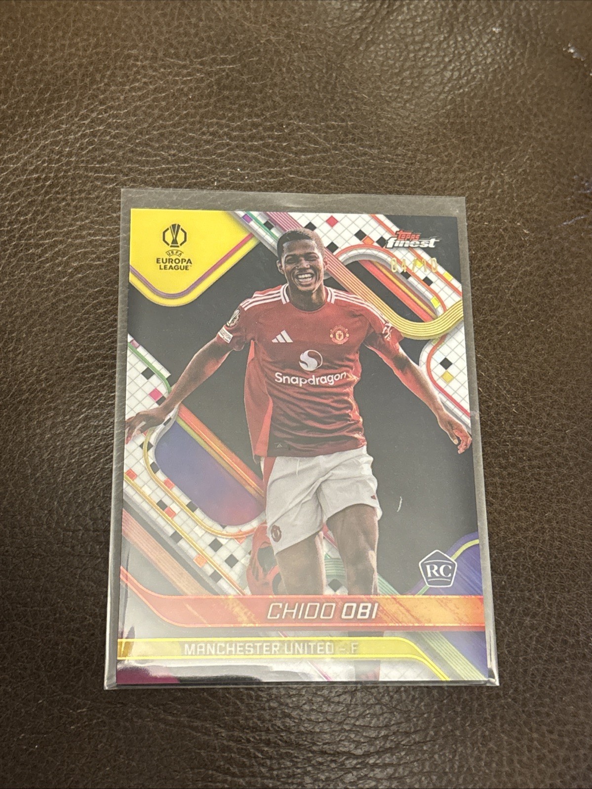 Chido Obi Martin Topps Finest 24-25 Manchester United /10 Rookie Chase for sale on Ebay