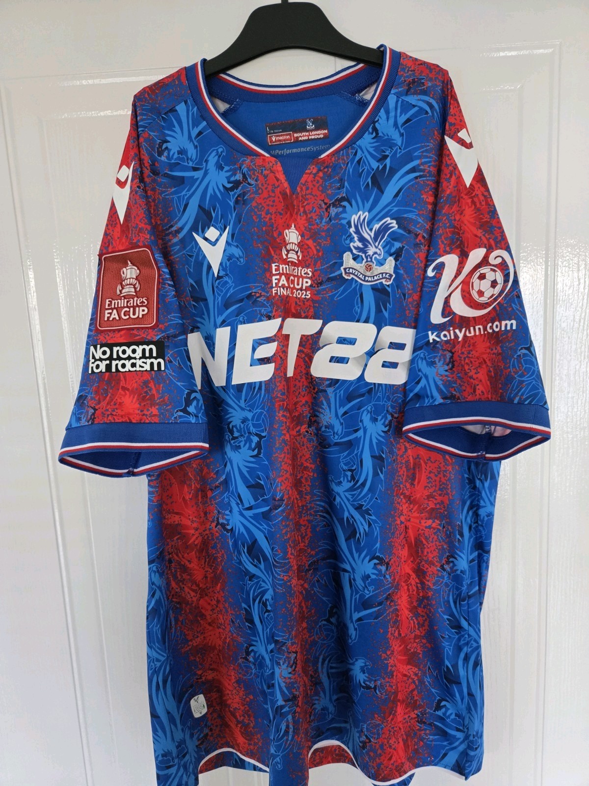 Crystal Palace FA cup Final Shirt 2025 Home EZE 10 Size M  for sale on Ebay