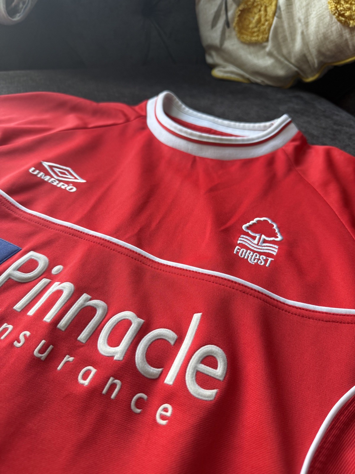 Nottingham Forest Home Shirt EXCELLENT 2000/2001/2002 Vintage Football Retro for sale on Ebay