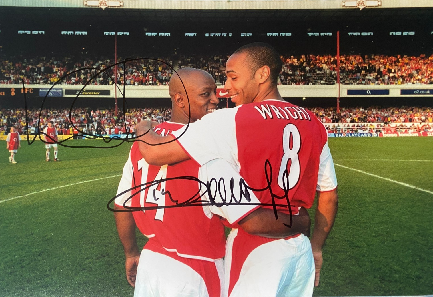 Thierry Henry & Ian Wright Hand Signed Arsenal Legends Dual 12x8 Photo + COA for sale on Ebay