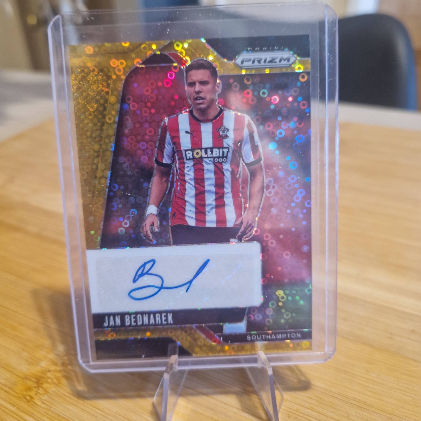 Jan Bednarek Auto /10 Gold Panini Prizm Breakaway Southampton 2024-25 for sale on Ebay