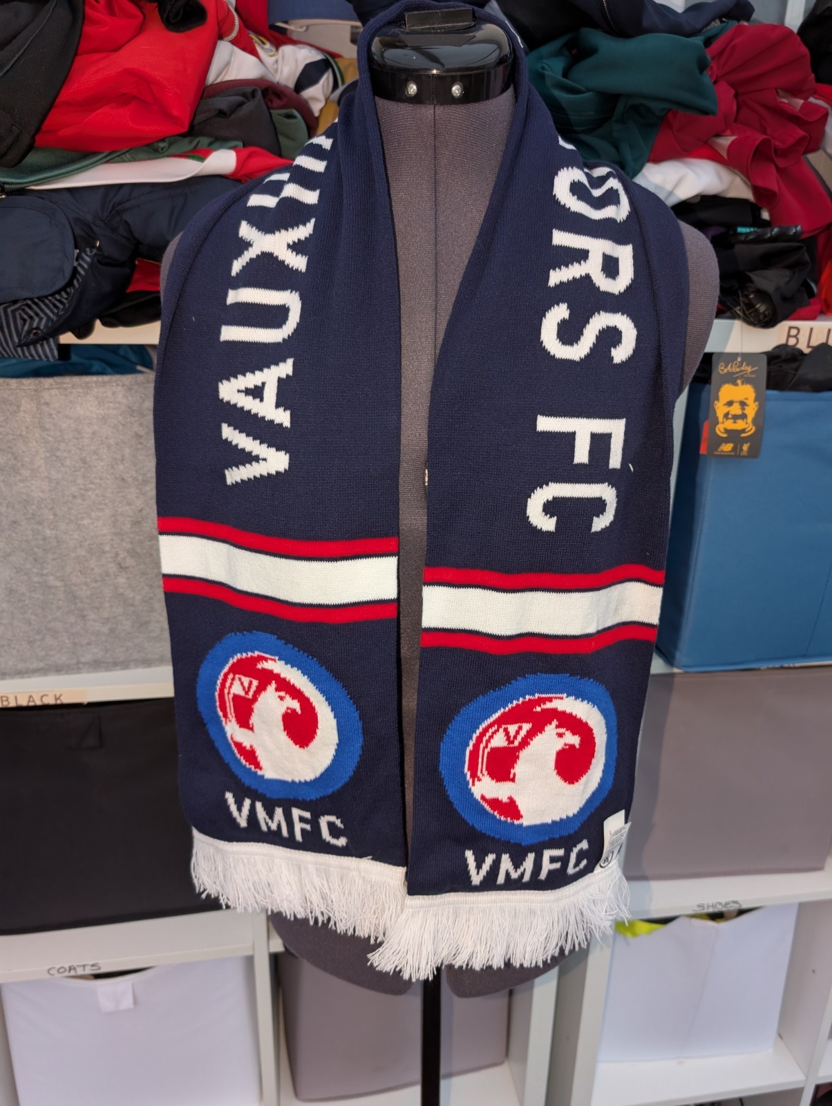 Vauxhall Motors  Non League Football Scarf  (Not Shirt) Blue North West Wirral for sale on Ebay