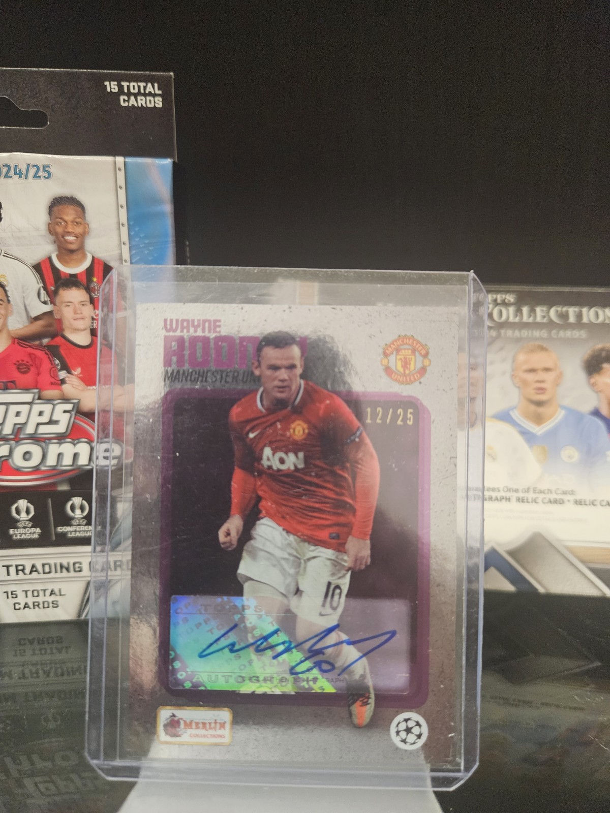Topps Auto Wayne Rooney 12/25 Manchester United  for sale on Ebay