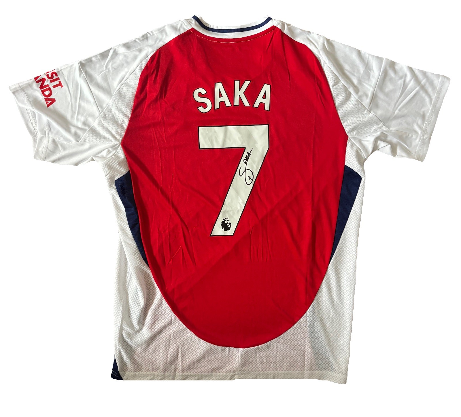 BUKAYO SAKA Hand signed Arsenal 24/25 Home Shirt Premier League RARE Proof/COA for sale on Ebay