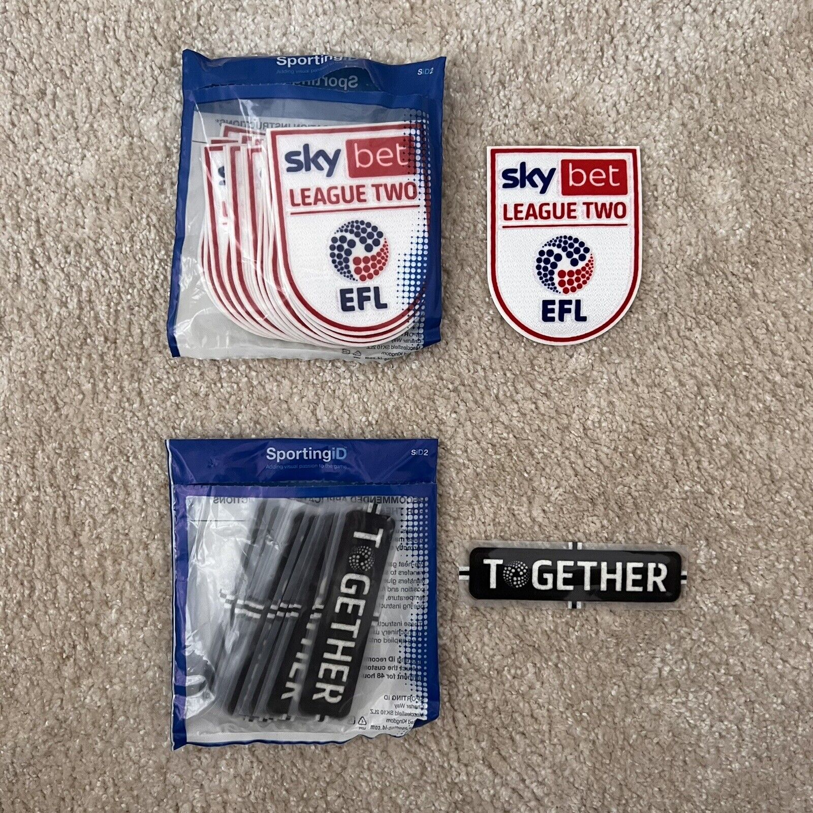 Wrexham | EFL Sky Bet League Two 2023/24 | Player Shirt Sleeve Patches for sale on Ebay