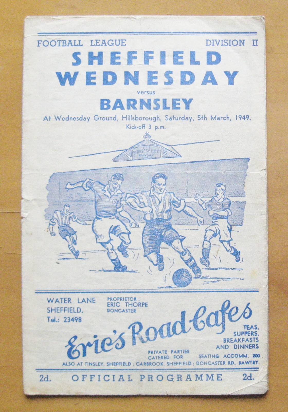 SHEFFIELD WEDNESDAY v BARNSLEY 1948/1949 *Good Condition Football Programme* for sale on Ebay