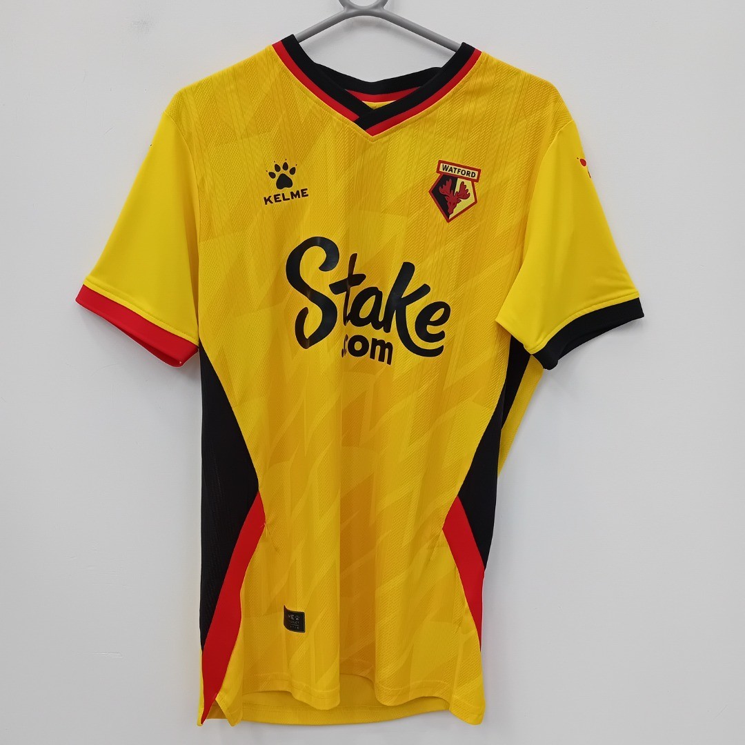 Kellme Watford FC 2022-23 Football Shirt Size M Mens Yellow FLT20-EP for sale on Ebay
