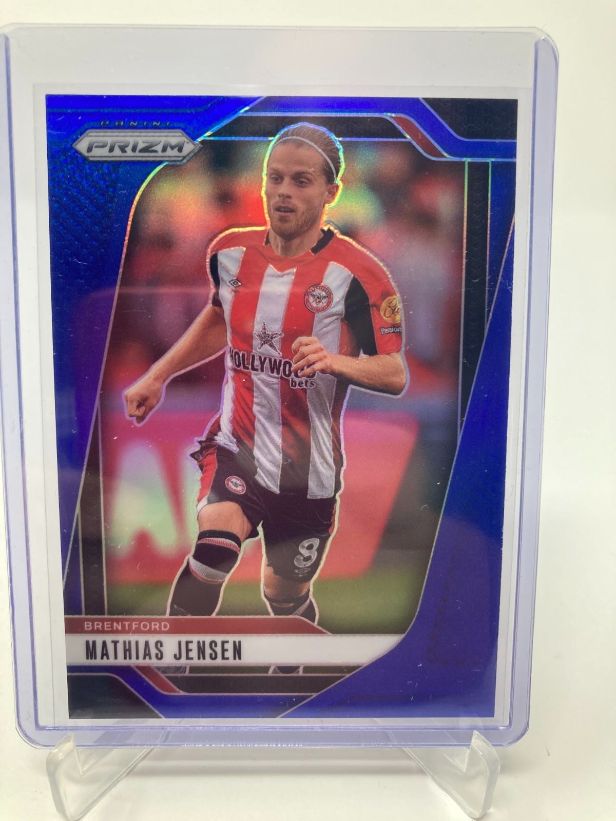 PANINI PRIZM PREMIER LEAGUE 24/25 MATHIAS JENSEN BRENTFORD BLUE 029/299. for sale on Ebay
