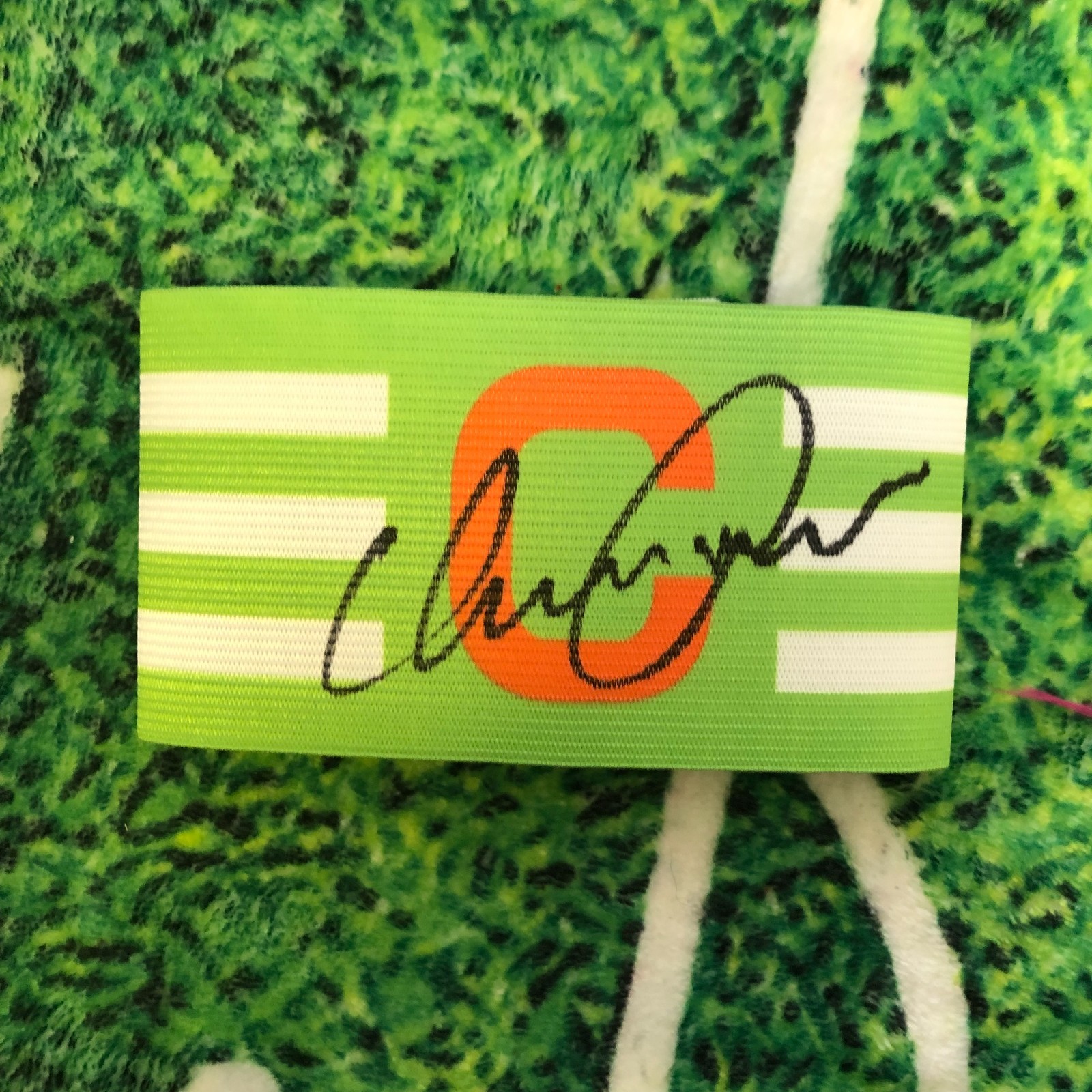 Henrik Larsson Of Sweden, Celtic & Barcelona Signed Captains Armband wCOA for sale on Ebay