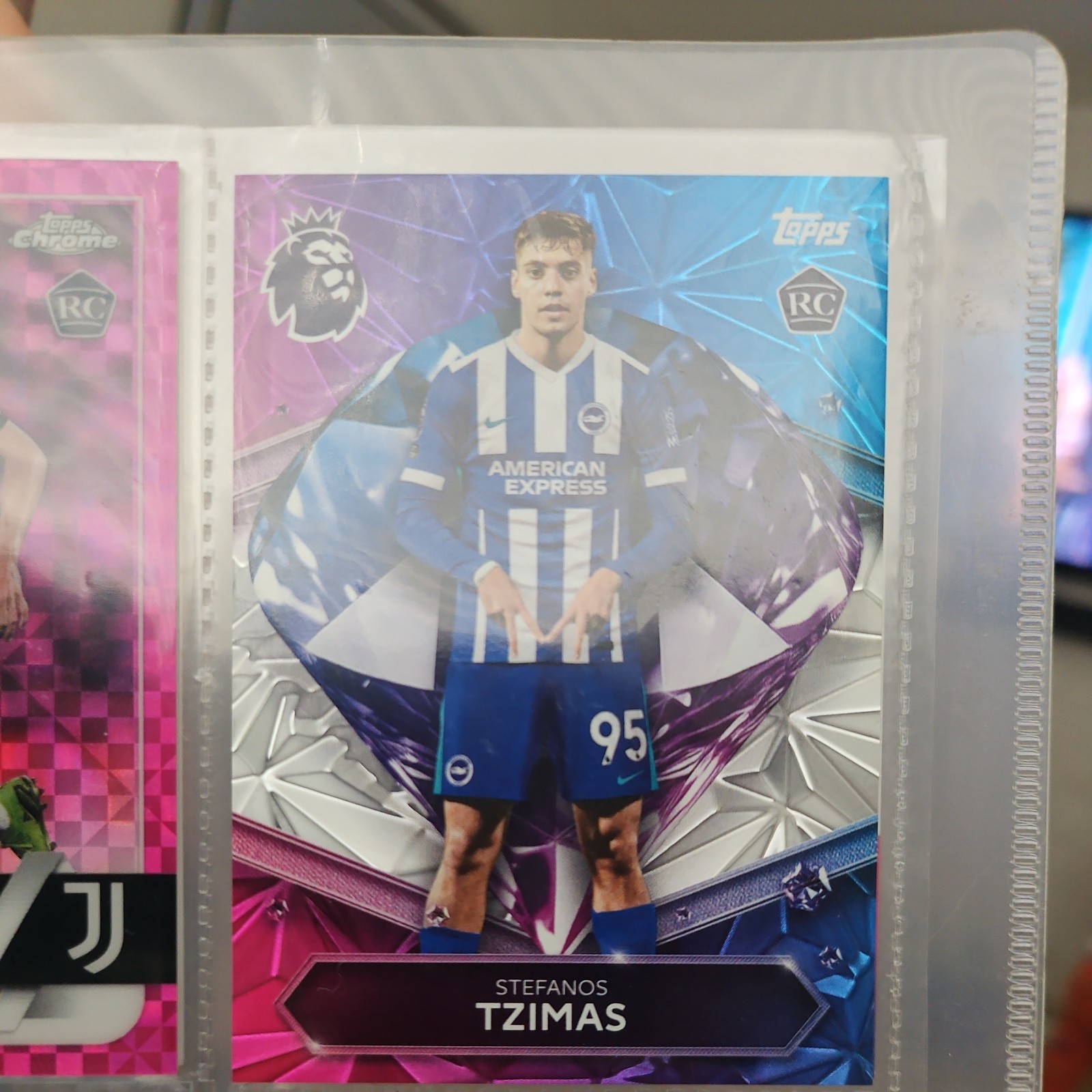 Topps Premier League 2026 Stefanos Tzimas Diamond Rookie Brighton RC SSP 1:500 for sale on Ebay