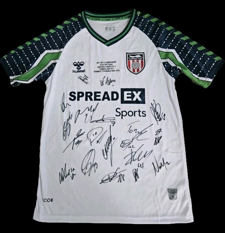 Sunderland Fc Squad Signed 24/25 Away Shirt Promotion Playoff Winners COA PROOF for sale on Ebay