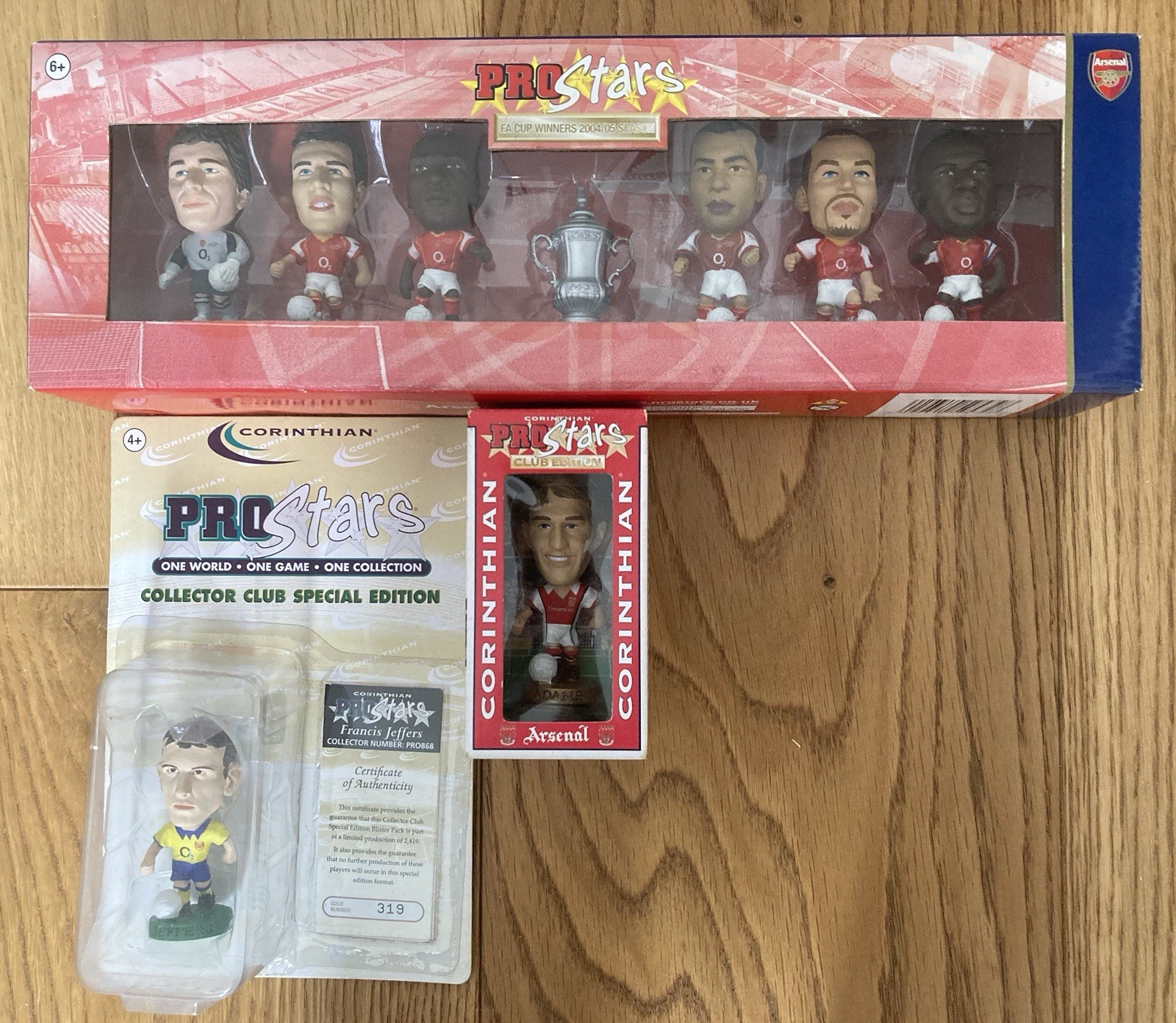 Arsenal Corinthian Prostars FA Cup Winners 04/05 In Box, plus Adams and Jeffers for sale on Ebay