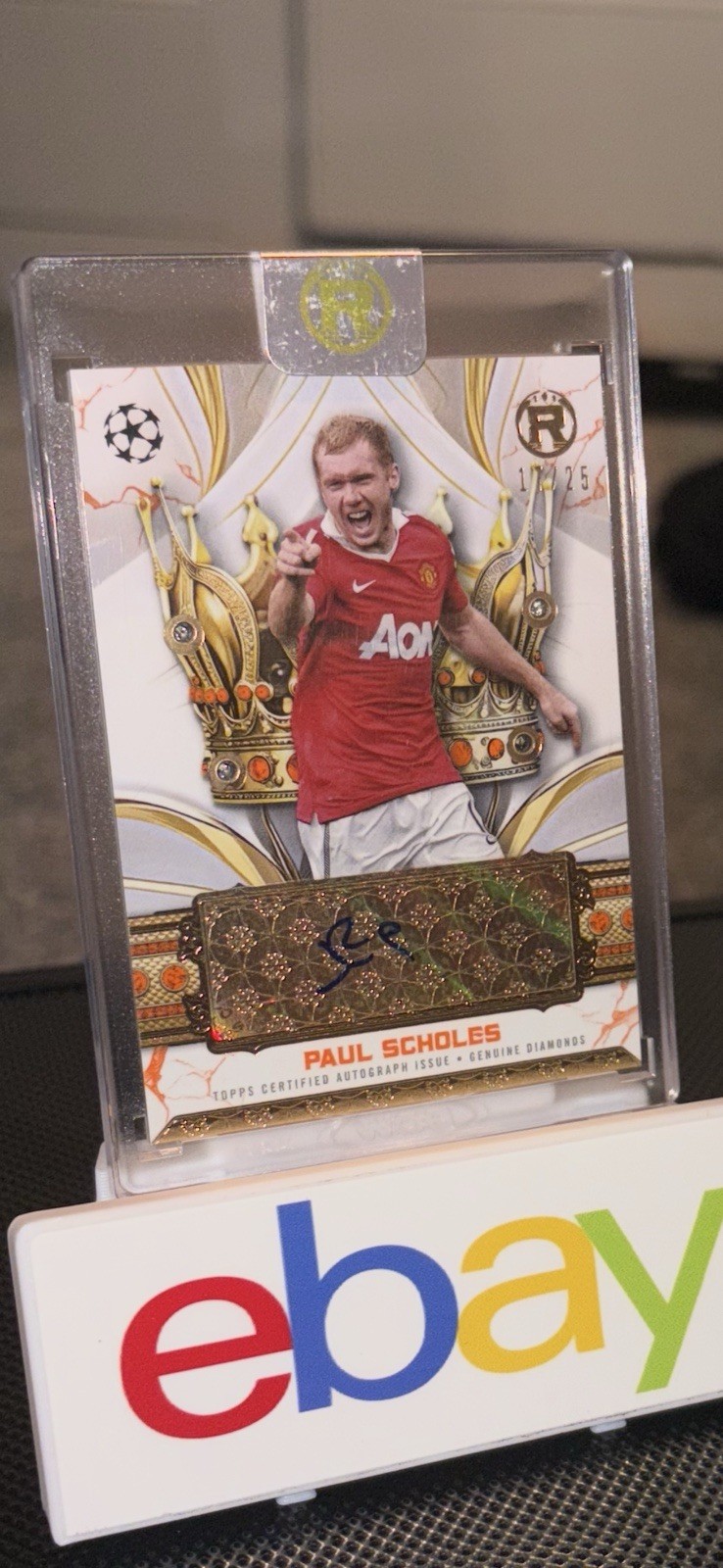 Topps Reverence 2025 CASE HIT Paul Scholes /25 QUAD DIAMONDS Manchester United for sale on Ebay