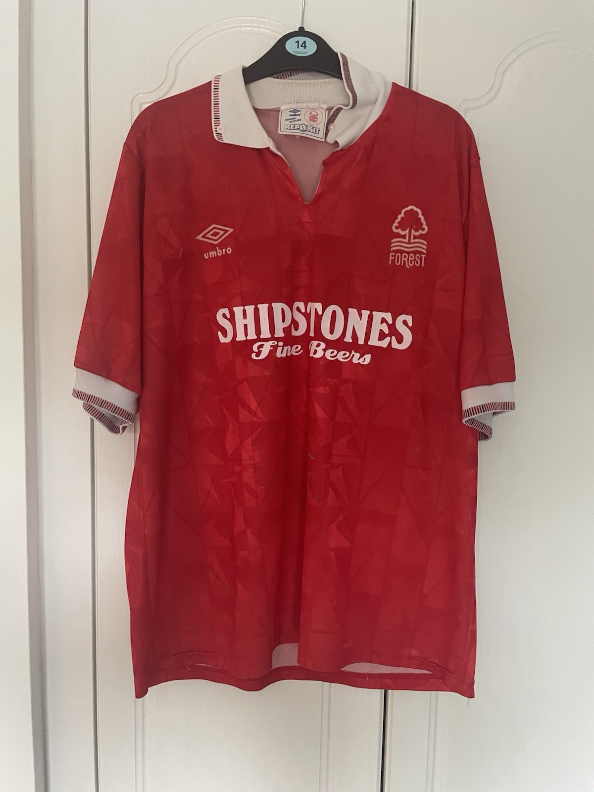 Nottingham Forest 1990-1992 Home Football Shirt Umbro Original Large Adults for sale on Ebay
