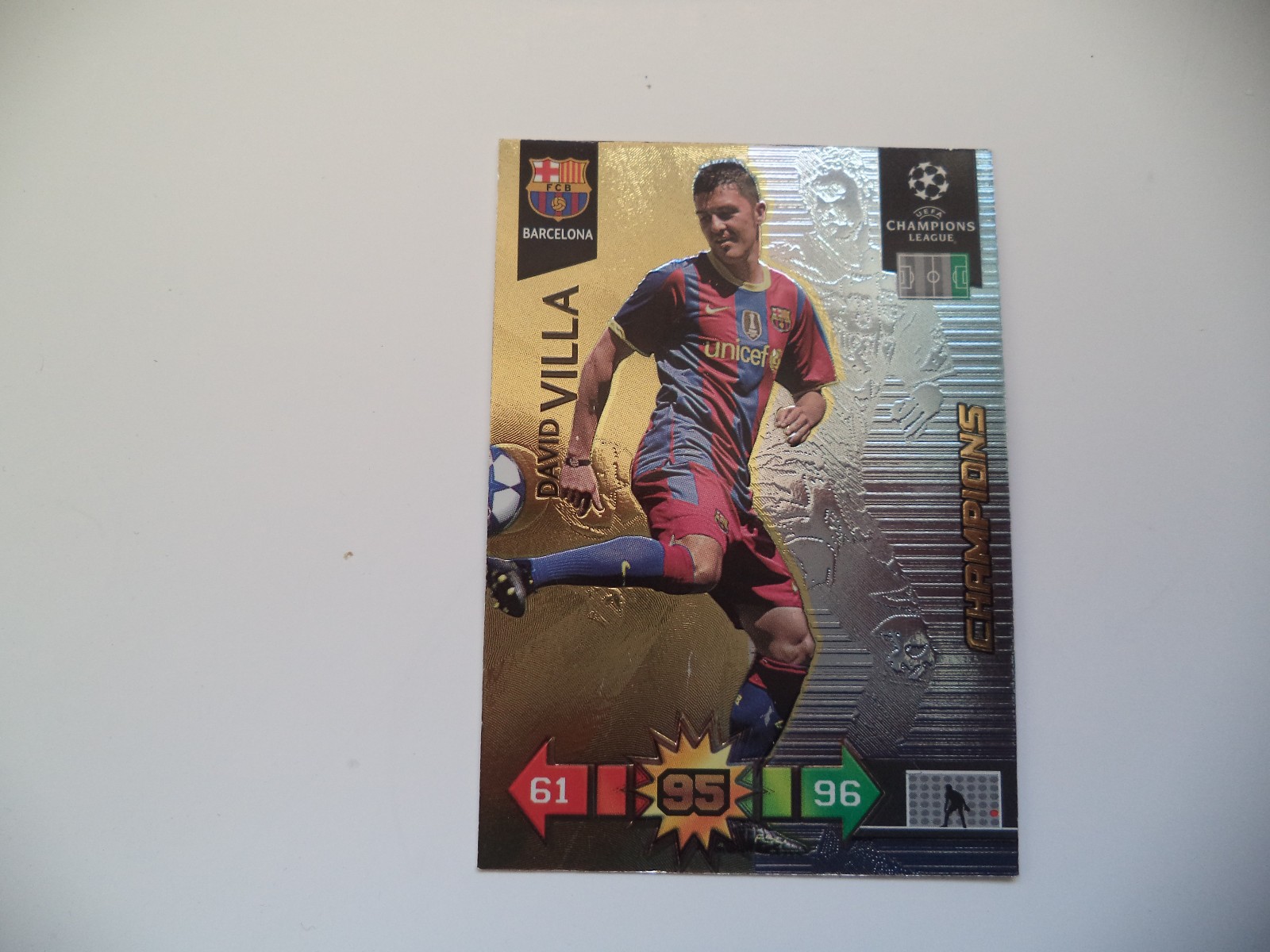 Panini Adrenalyn David Villa Champion Champions League 2010 2011 10 11 for sale on Ebay