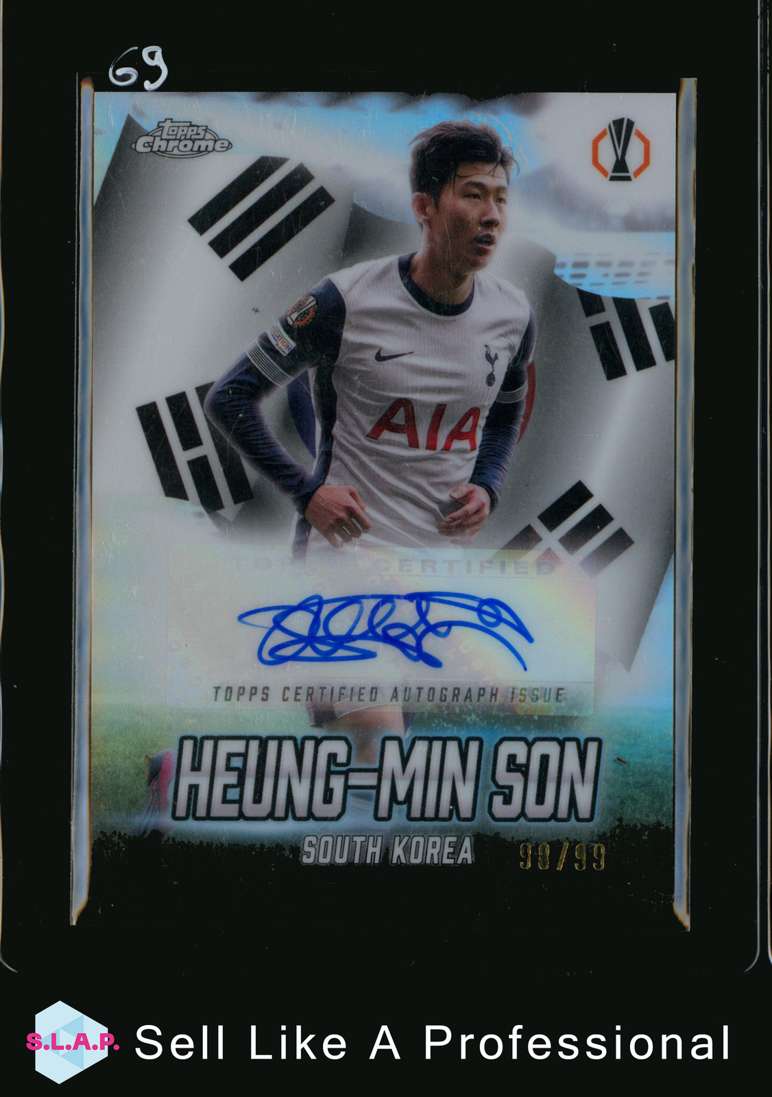 HEUNG-MIN SON TOPPS 98/99 GLA-HS TOTTENHAM HOTSPOUR ENGLISH AUTO for sale on Ebay