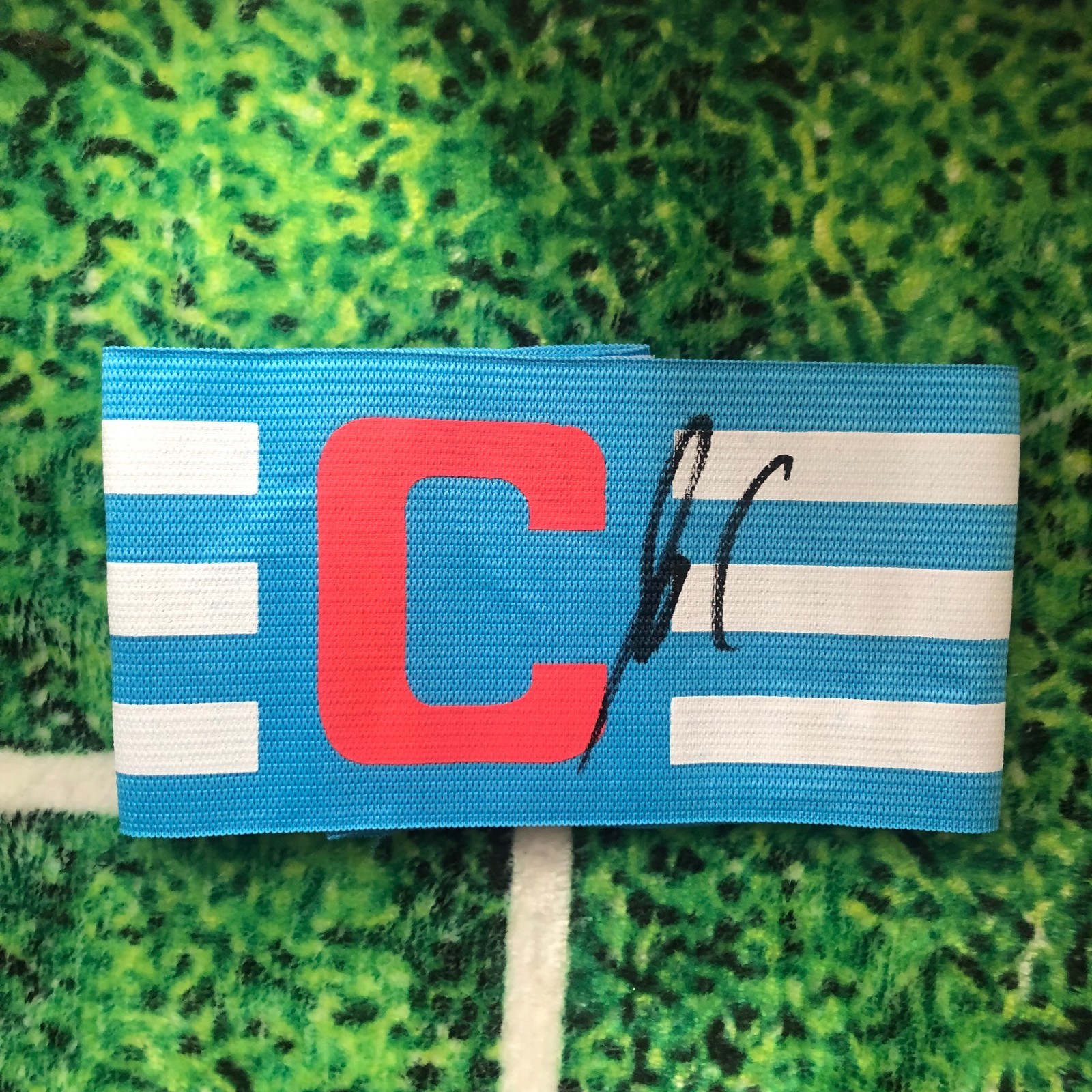 Cristian Romero Of Argentina & Tottenham Signed Captains Armband wCOA for sale on Ebay
