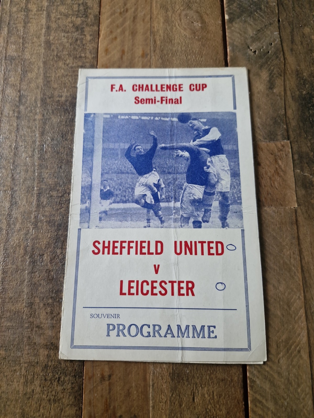 F.A. Cup Semi-Final Programme Leicester v Sheffield United, March 1961 Pirate for sale on Ebay