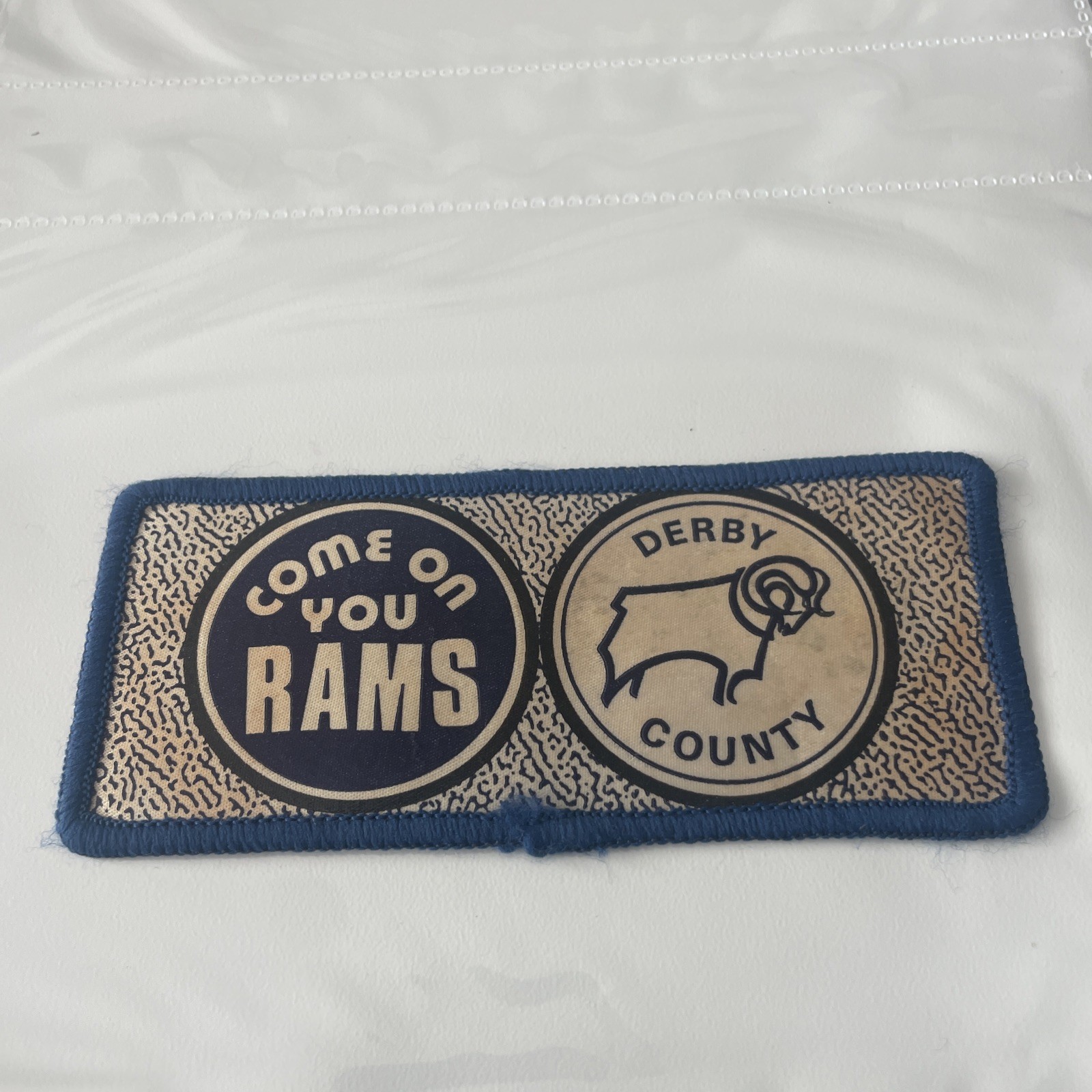 Original Vintage 1970s Football Sew On Patch Derby County Cloth Badge Unused for sale on Ebay