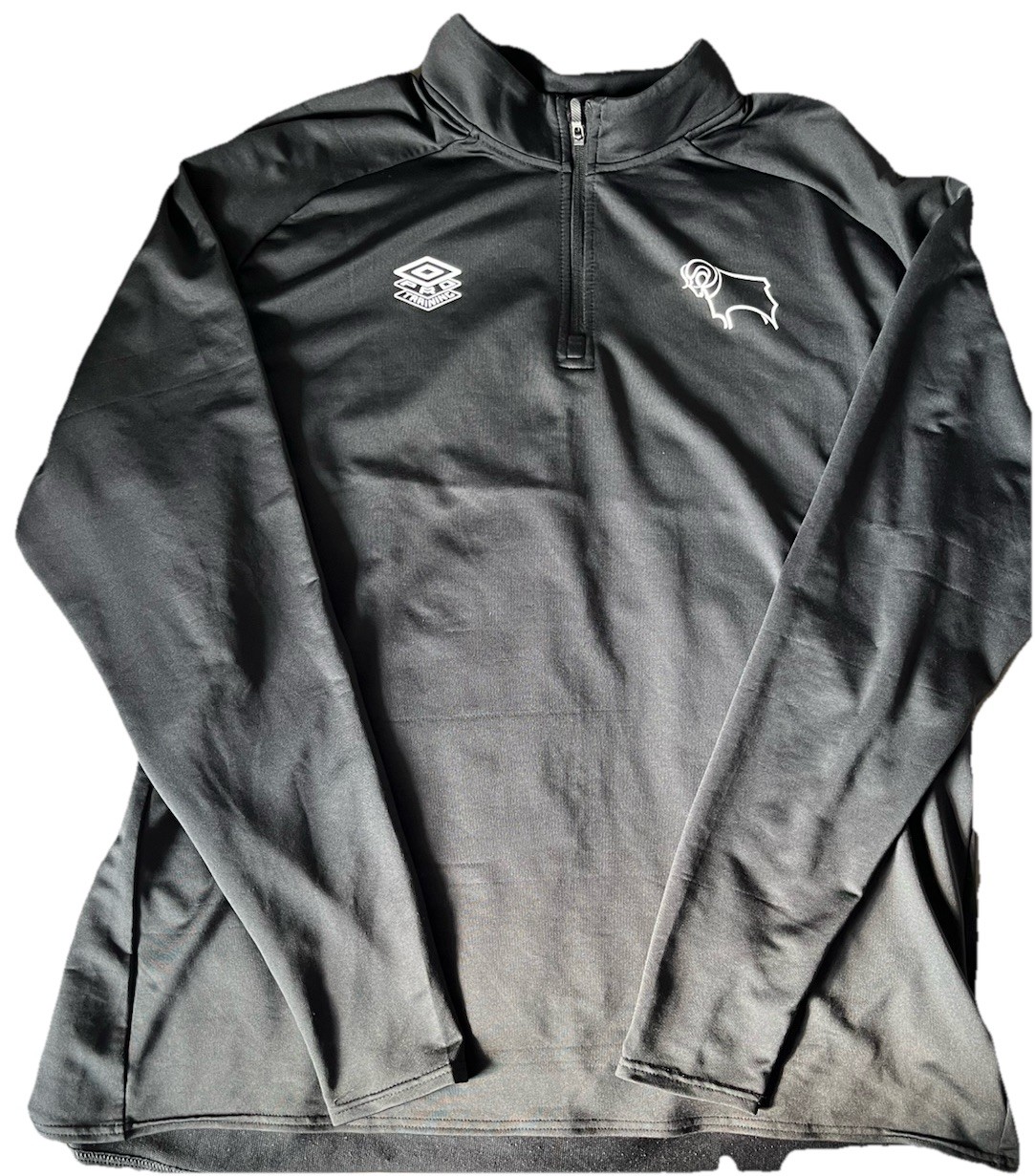 Derby County 1/4 Zip Top 4XL Umbro for sale on Ebay