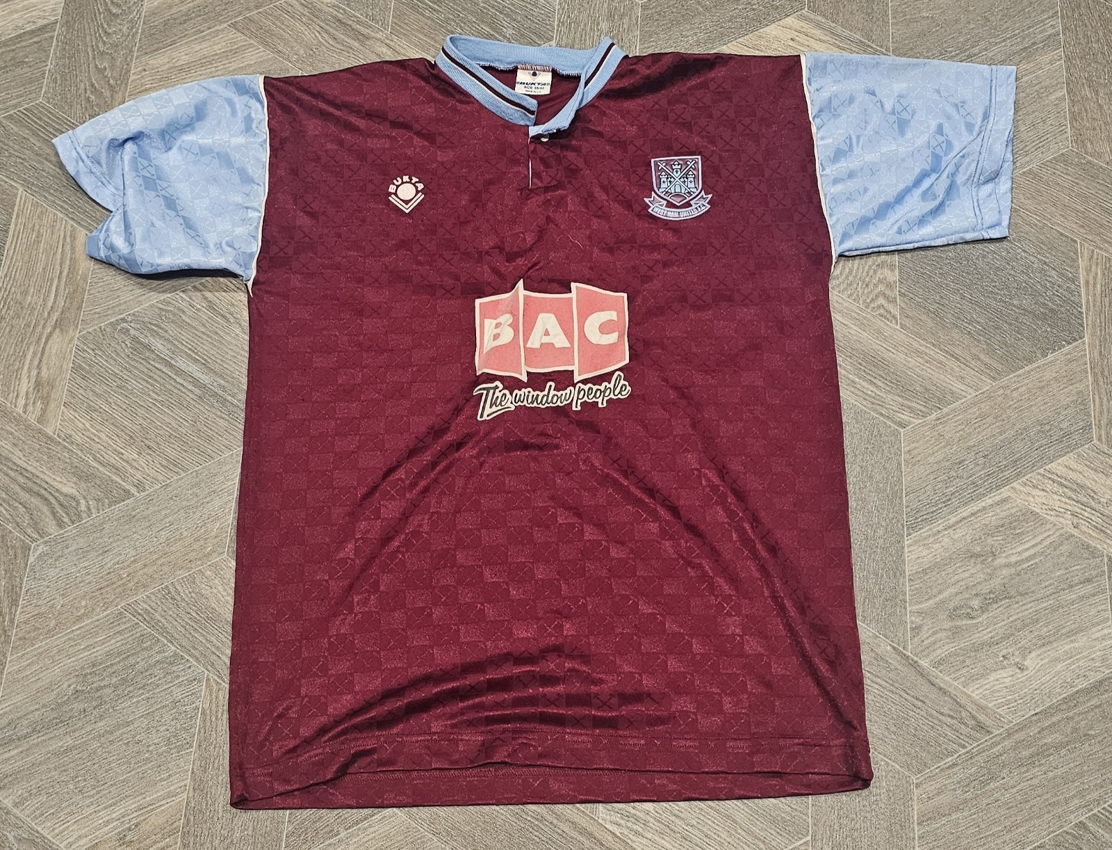 ⚒️ Rare West Ham United 1990/91 Home Shirt – Vintage Retro Bukta Jersey ⚒️ for sale on Ebay