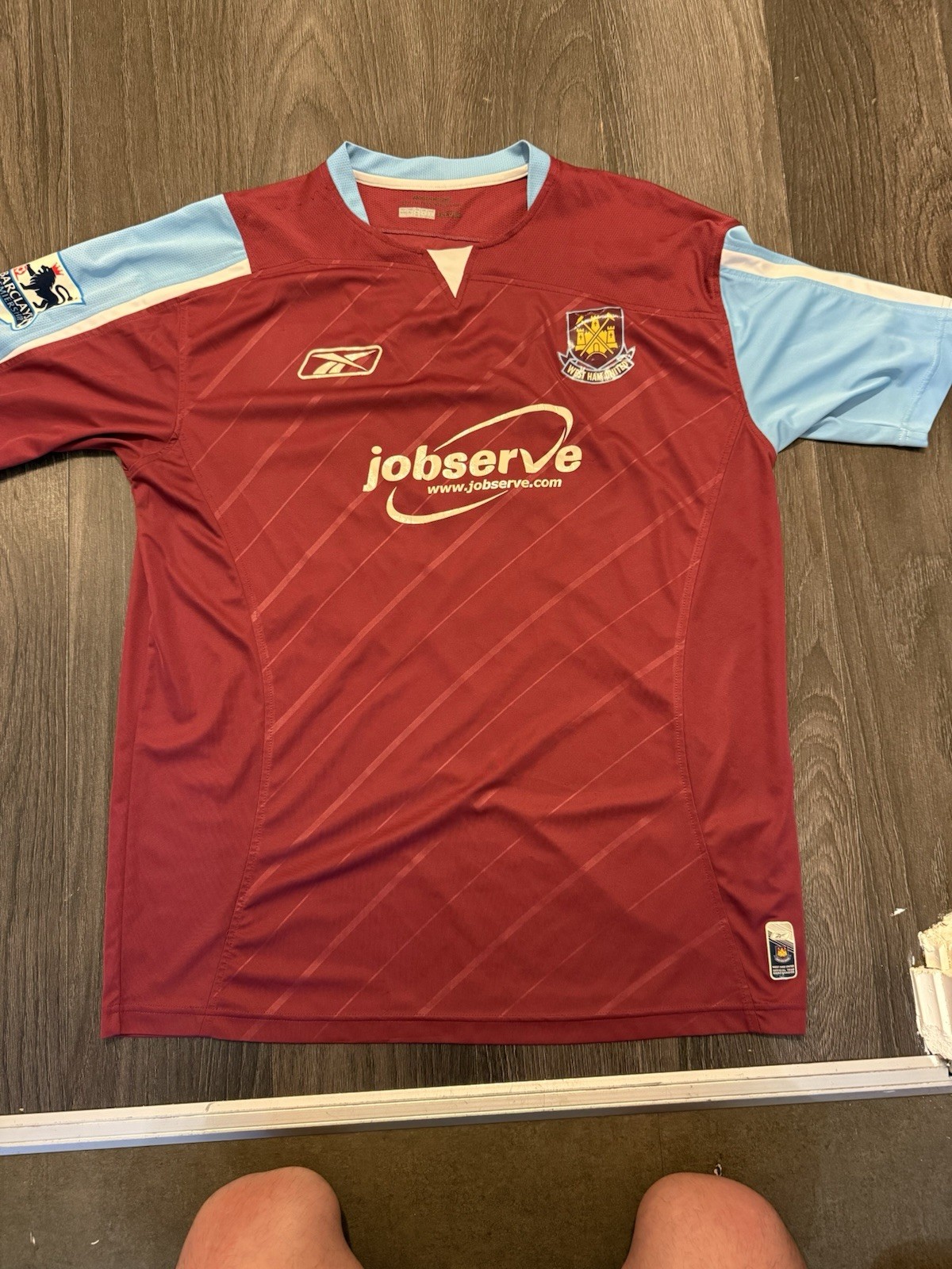 West Ham United 2003/05 Reebok Home Short Sleeve Shirt, Large for sale on Ebay