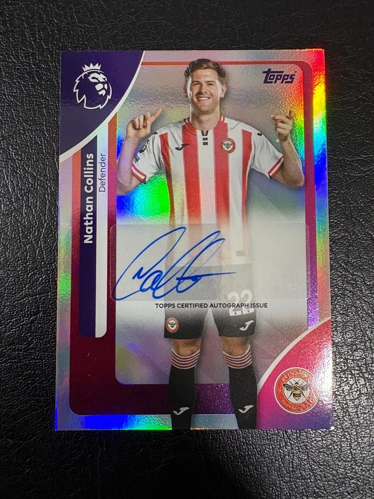 Topps 2026 Certified Autograph Issue Brentford Nathan Collins NM/MINT for sale on Ebay