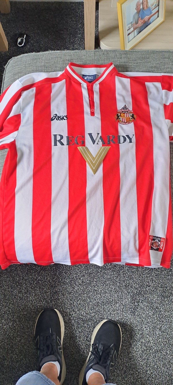 SUNDERLAND Asics HOME Shirt Jersey 1999 To 2000  SIZE XLARGE VGC 24