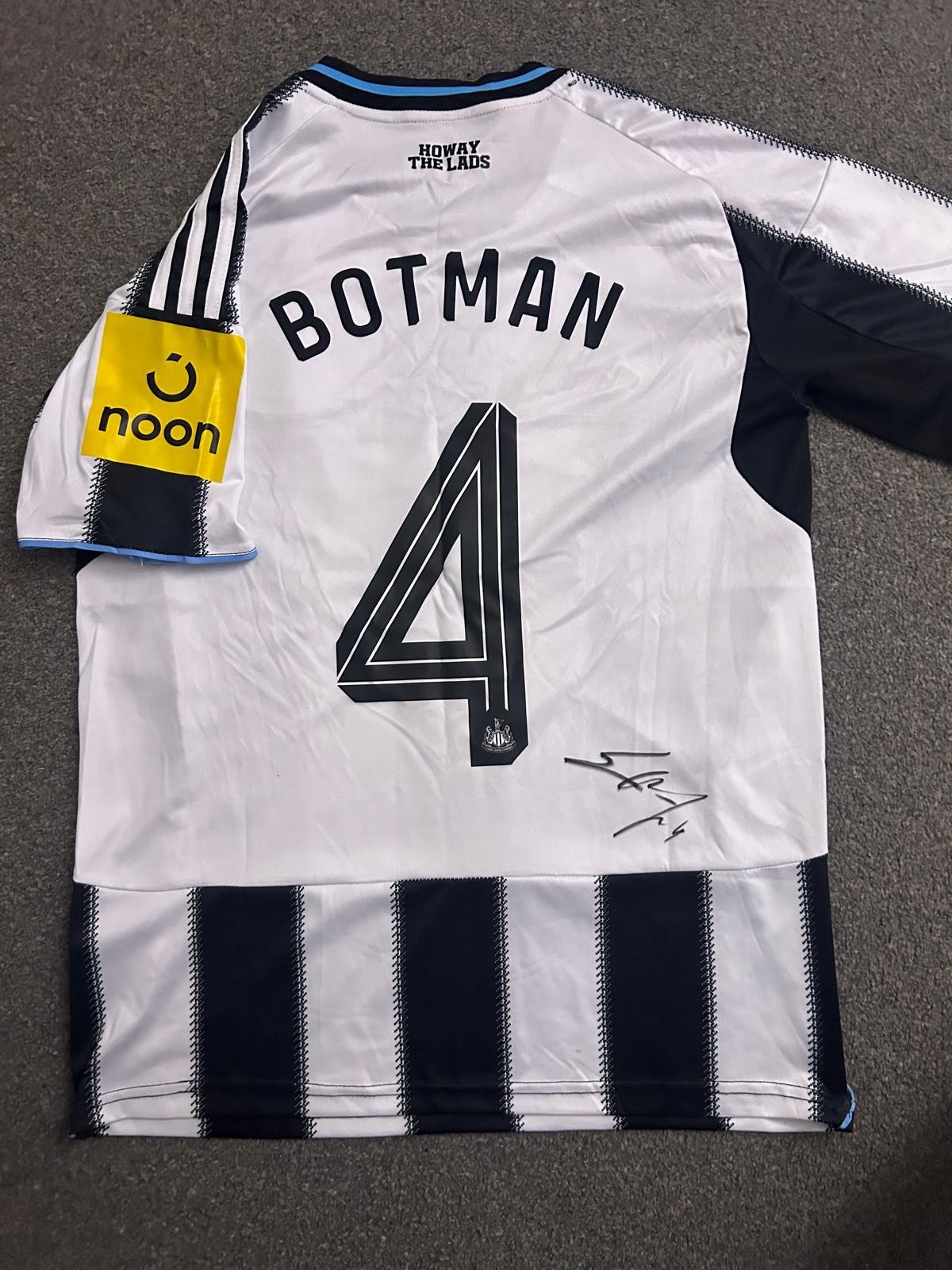 SVEN BOTMAN SIGNED NEWCASTLE 25/26 HOME SHIRT WITH PROOF for sale on Ebay