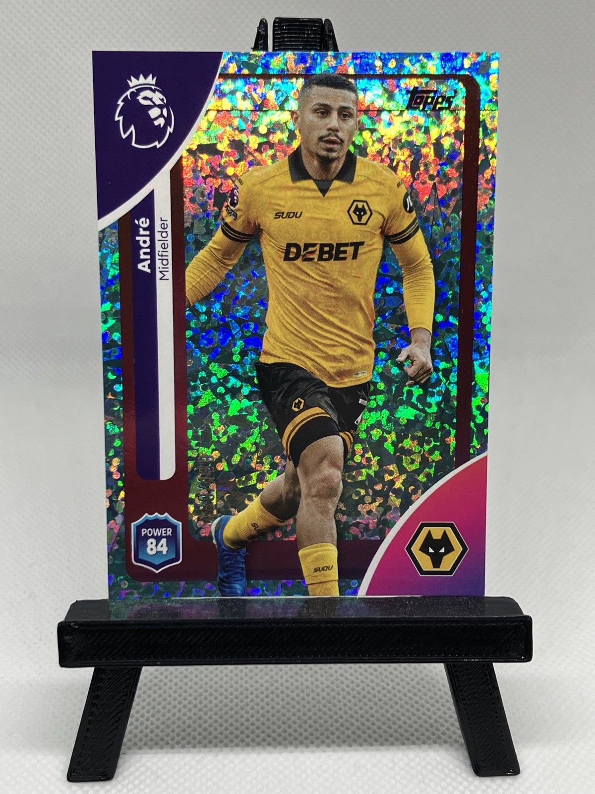 Andre Wolves Aqua Sparkle 489/499 2025/26 Topps Premier League for sale on Ebay