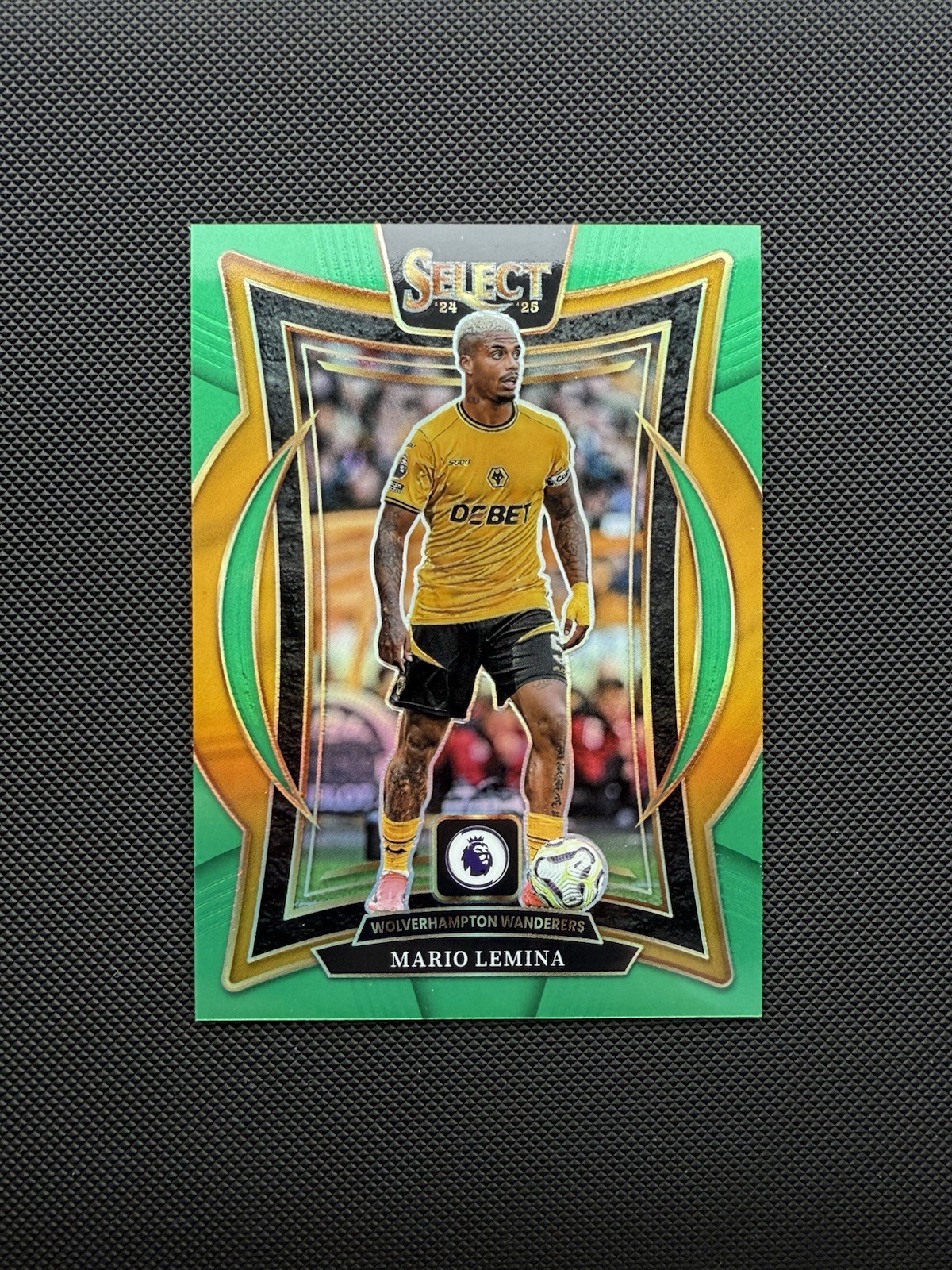 Panini Select EPL 24/25 Mario Lemina /5 Green Terrace Wolves for sale on Ebay