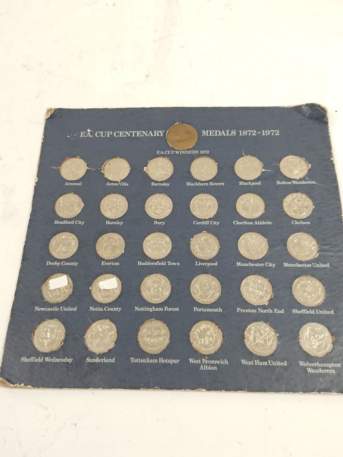 FA Cup Centenary Medal Set 1872-1972 Leeds United Winners 1972 Rare Collectible for sale on Ebay