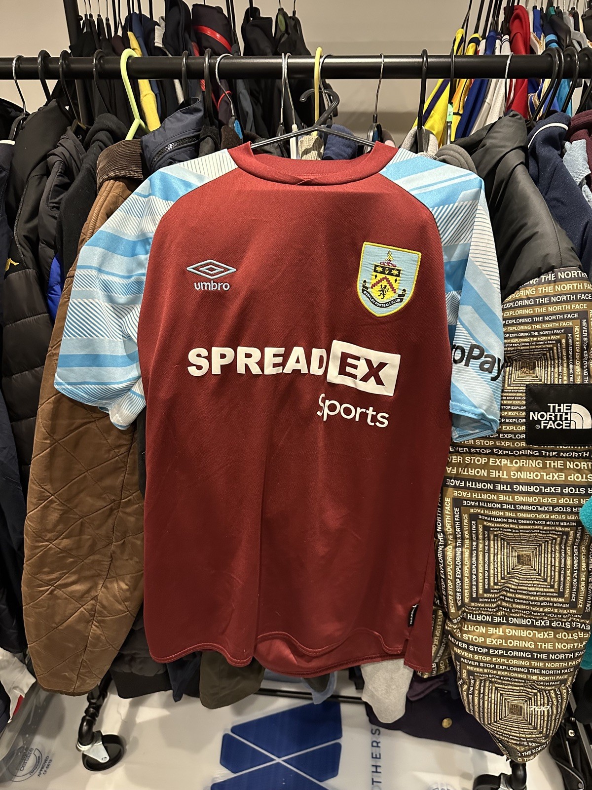 Burnley football shirt 2021/22 Umbro Home Shirt - Size M for sale on Ebay