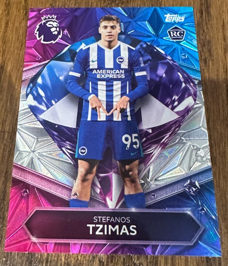Topps Premier League 2026 Diamond Rookie Stafanos Tzimas Brighton SSP 1:500 for sale on Ebay