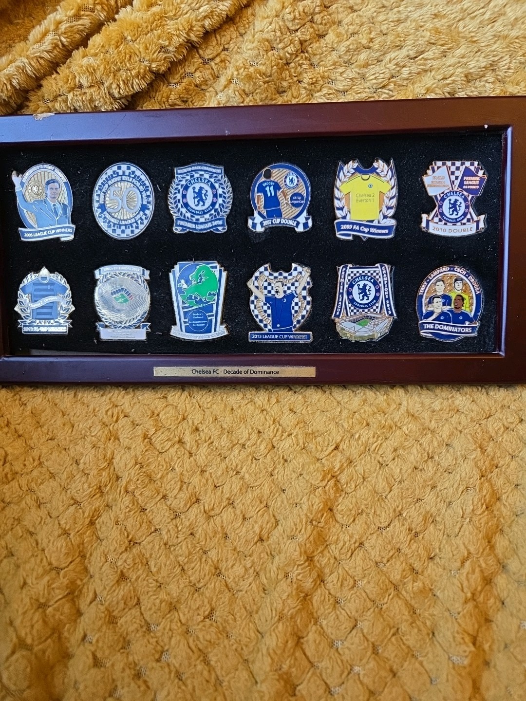 Chelsea Decade Of Dominance Shields for sale on Ebay