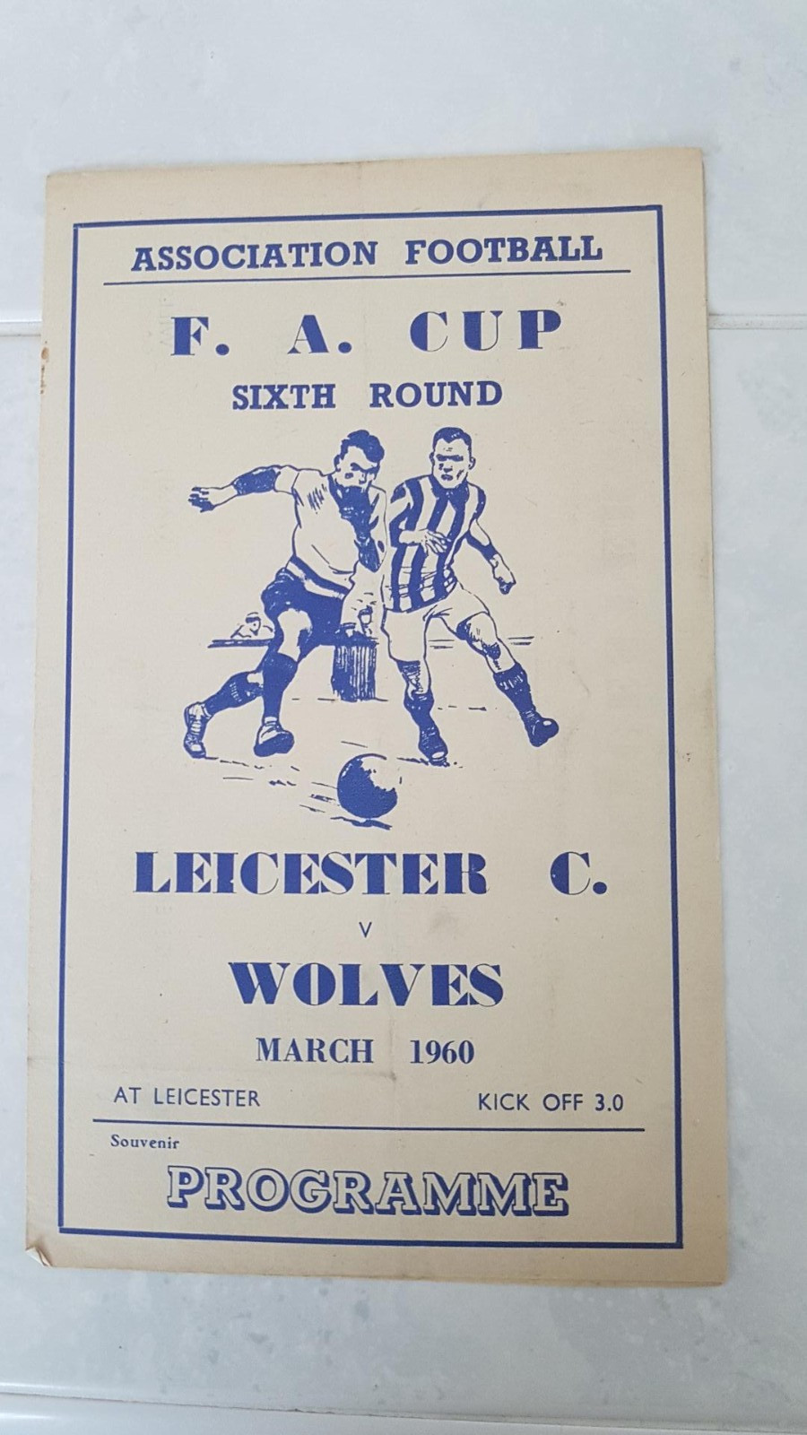 LEICESTER CITY V WOLVES FAC MARCH 1960 PIRATE for sale on Ebay