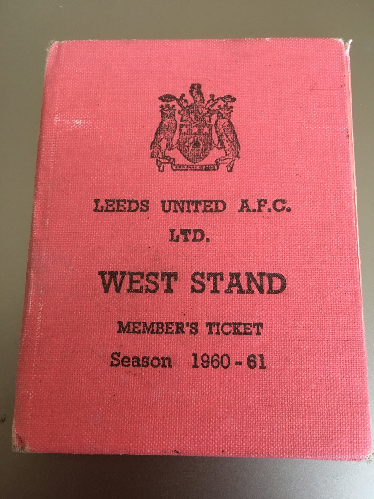 LEEDS UNITED FOOTBALL CLUB 1960-1961 SEASON TICKET BOOKLET SOME TICKETS LEFT for sale on Ebay