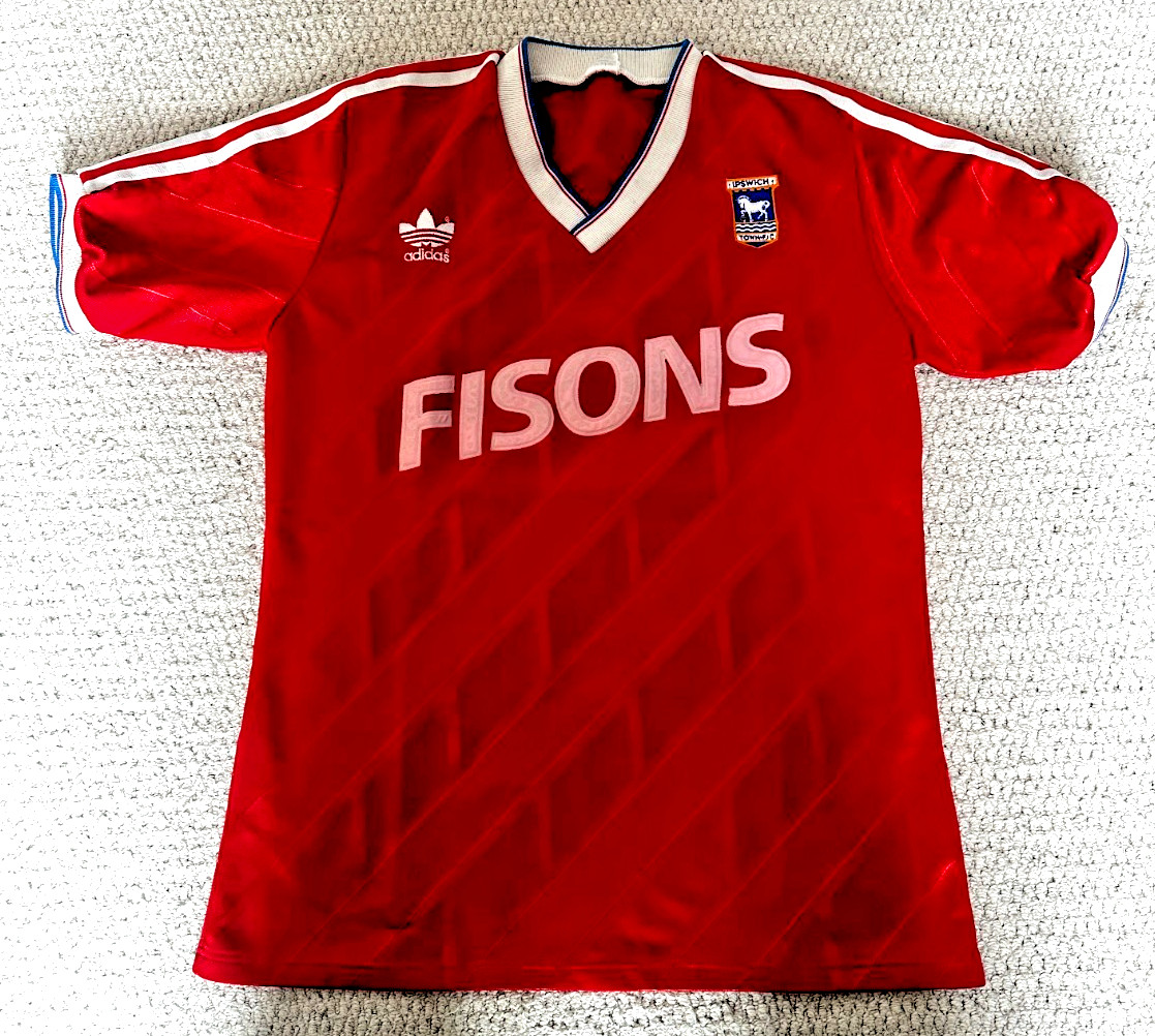 1986-89 Ipswich Town Matchworn Away shirt #6 for sale on Ebay