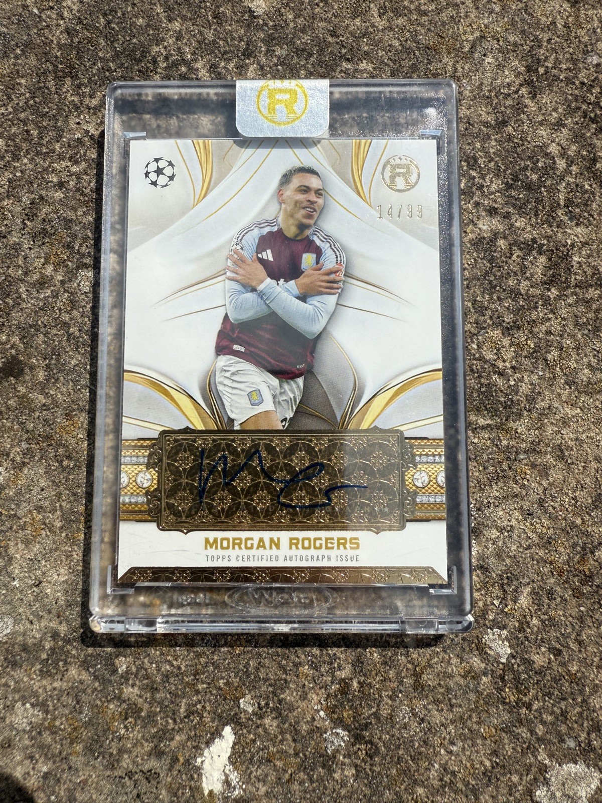 Topps Reverence UCC 2024/25 Morgan Rogers, Aston Villa Auto /99 for sale on Ebay