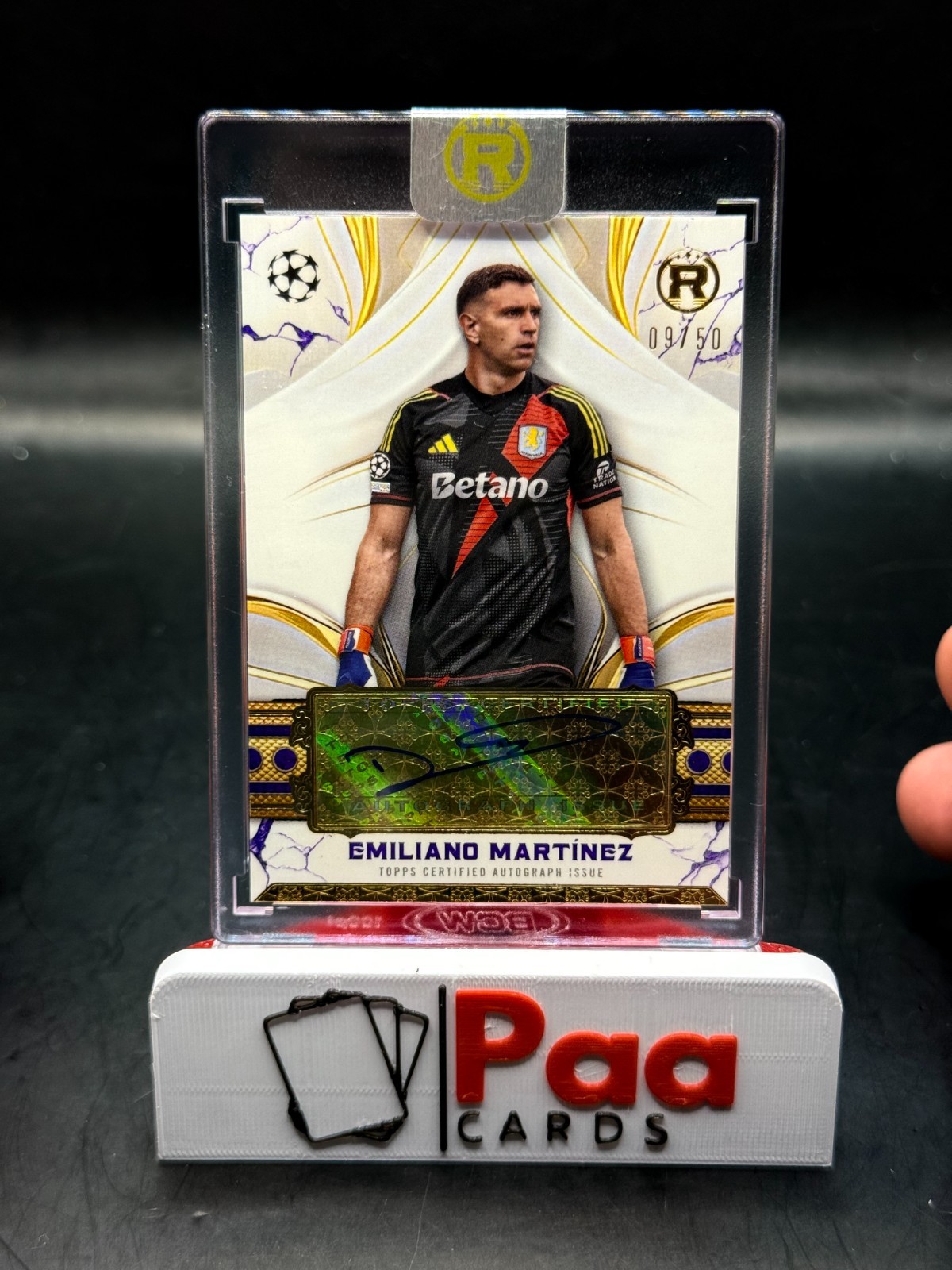 Topps - Reverence - Auto - Aston Villa - Emiliano Martinez /50 - Legend - for sale on Ebay