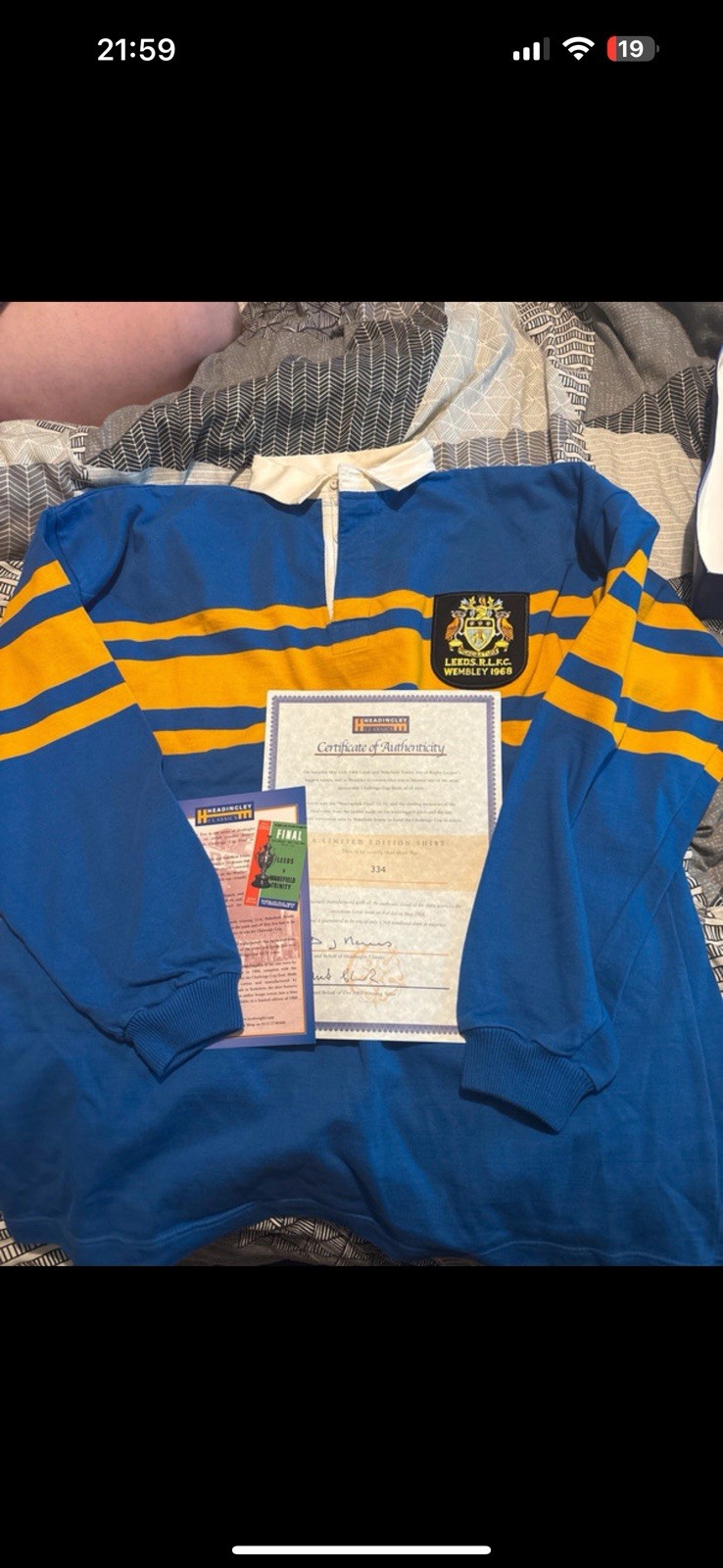Leeds Rhinos Limited Edition 1968 Rugby League Shirt XL Excellent Condition for sale on Ebay