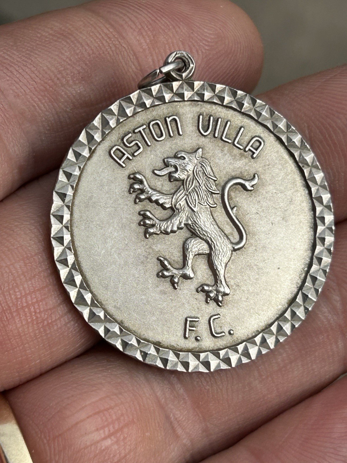 Solid Silver Aston Villa Medal  Football League Cup Winners Promotion 1974 for sale on Ebay