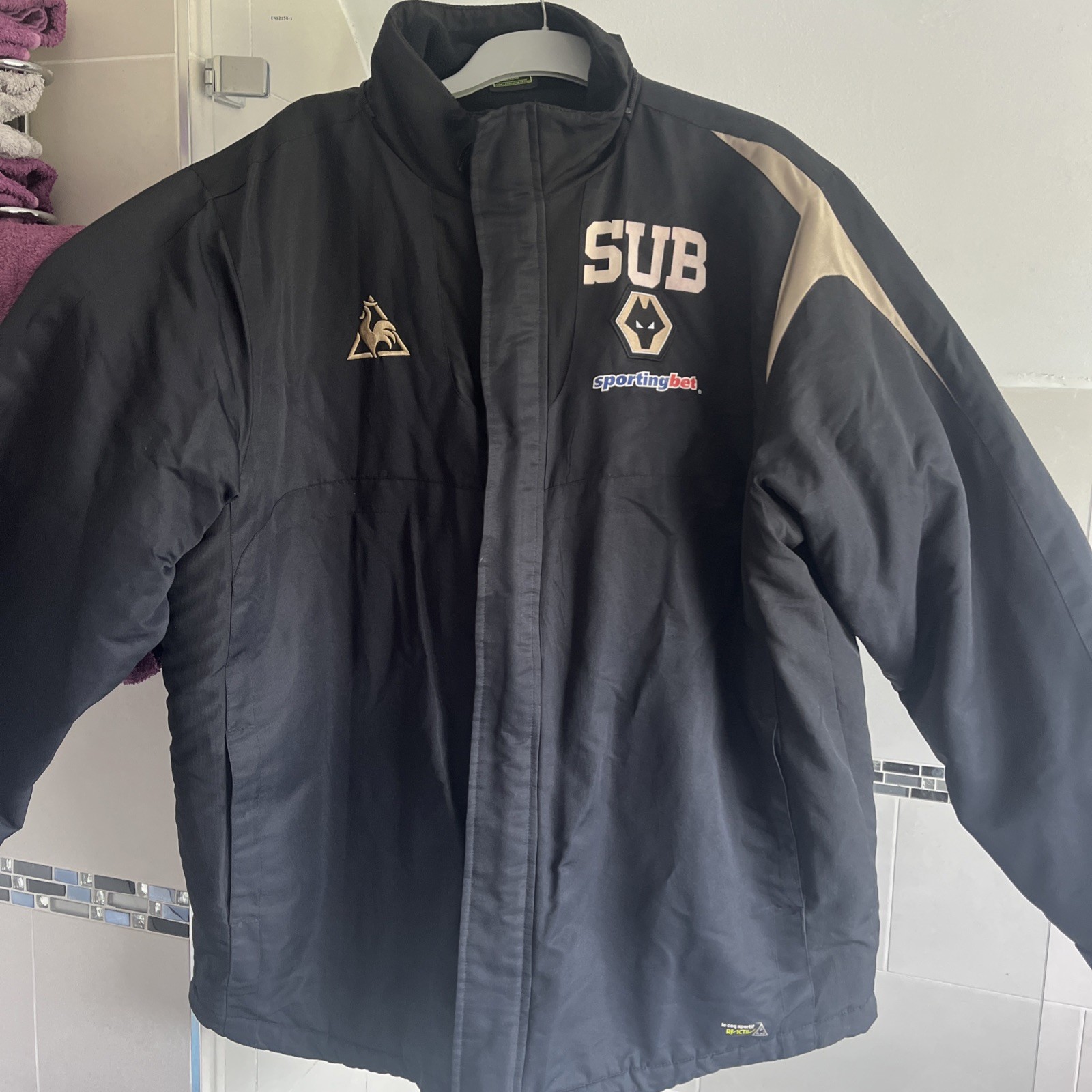 Wolves FC 2010 Bench coat as worn by subs. for sale on Ebay