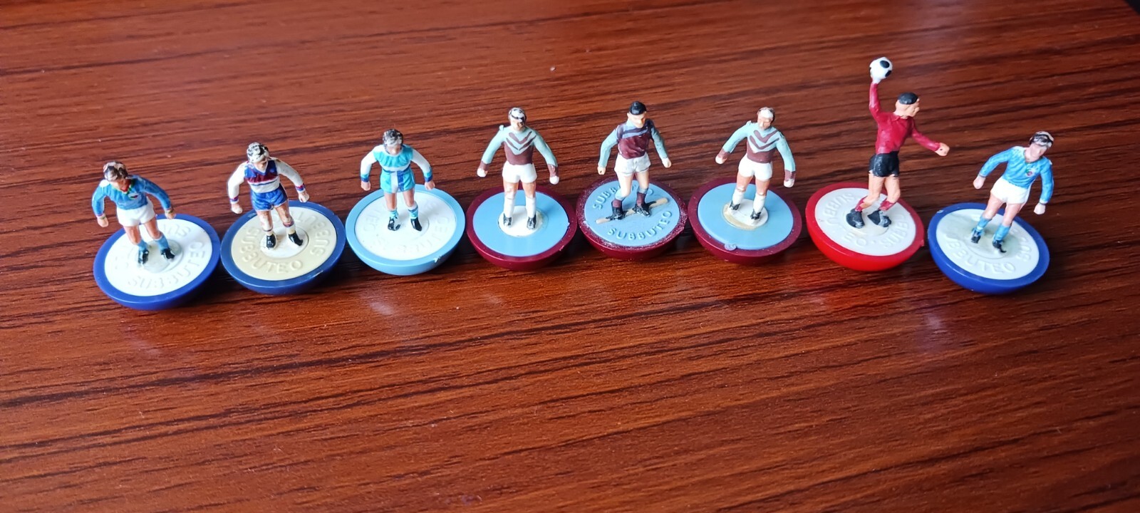 Subbuteo Football -  job lot of 8 spare players incl. West Ham & Coventry City. for sale on Ebay