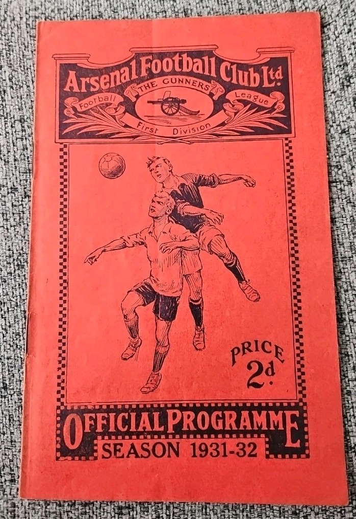 Arsenal V Blackpool 1931-1932 for sale on Ebay